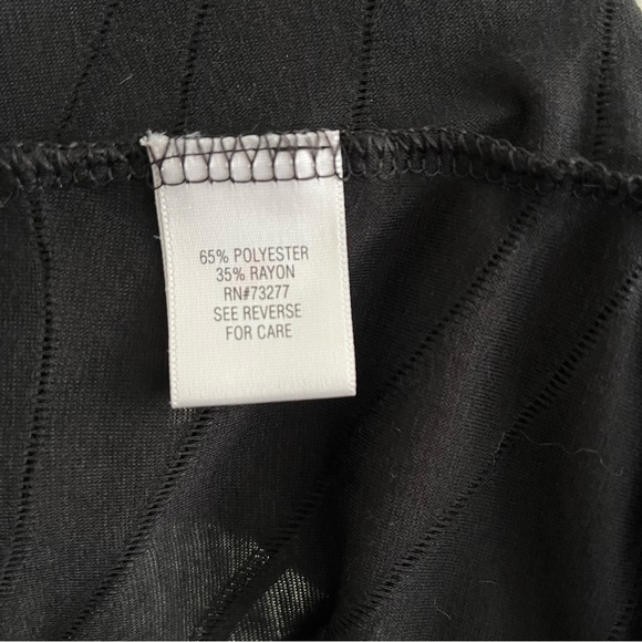 Vera Wang Black Long Sleeve Top - Picture 4 of 5